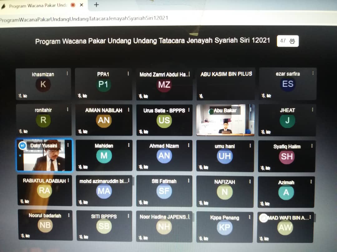 Wacana Pakar Undang Undang Tatacara Jenayah Syariah 3