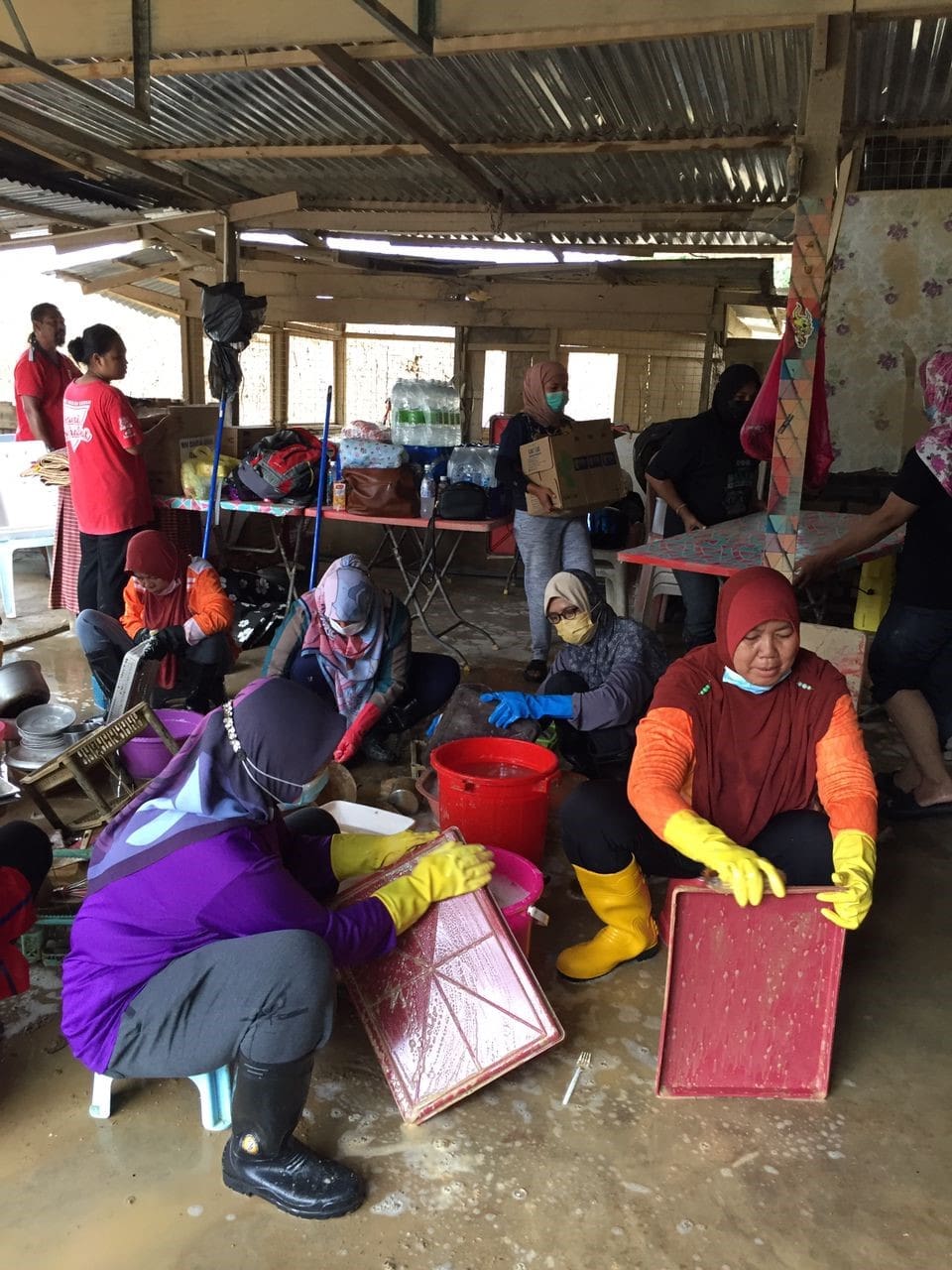 Program Pasca Banjir Skuad Musaadah Keluarga Malaysia Agensi Di Bawah YBM Di Daerah Mentakab 9