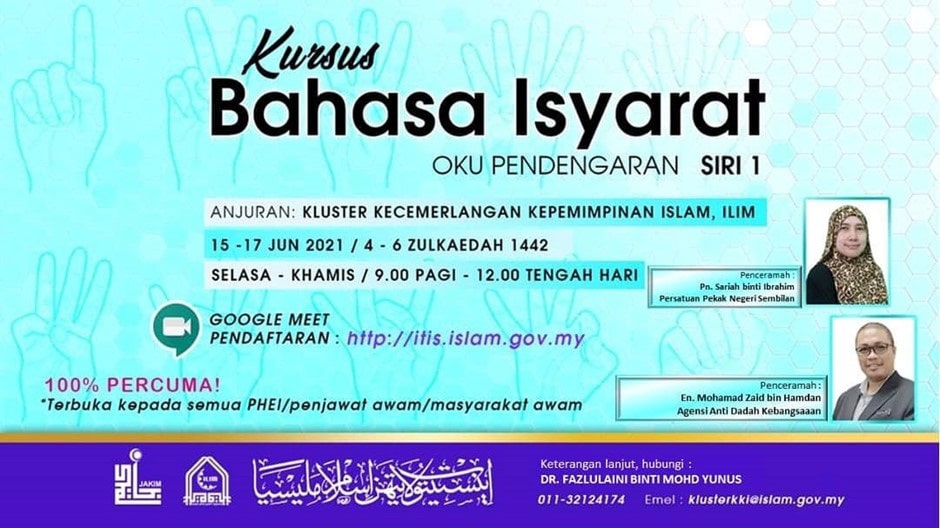 Kursus Bahasa Isyarat OKU Pendengaran 1