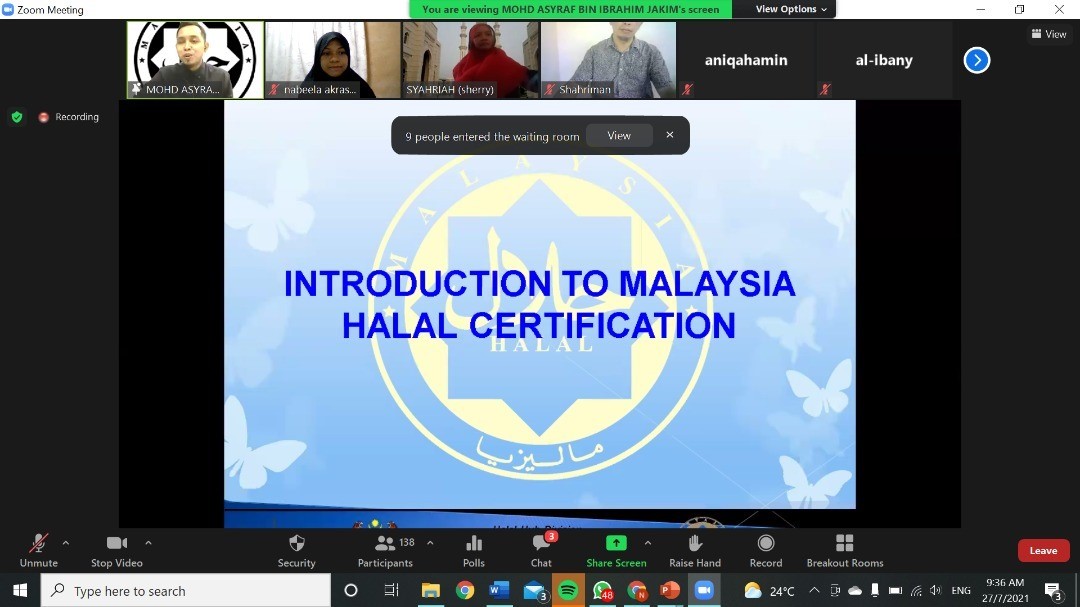 Kursus Asas Auditor Pensijilan Halal Malaysia 1