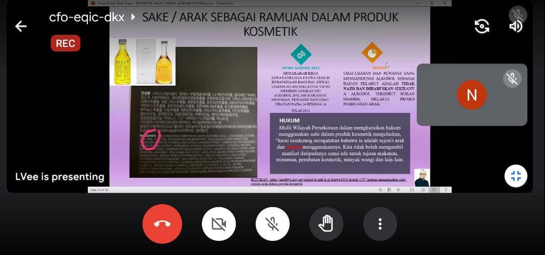 Webinar Kosmetik Halal Cantik Rohani Dan Cantik Jasmani 4