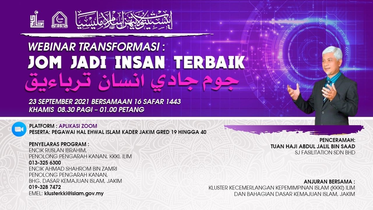 Webinar Transformasi Jom Jadi Insan Terbaik 1