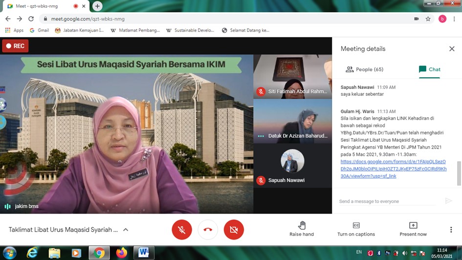 Sesi Libat Urus Maqasid Syariah Bersama IKIM 3