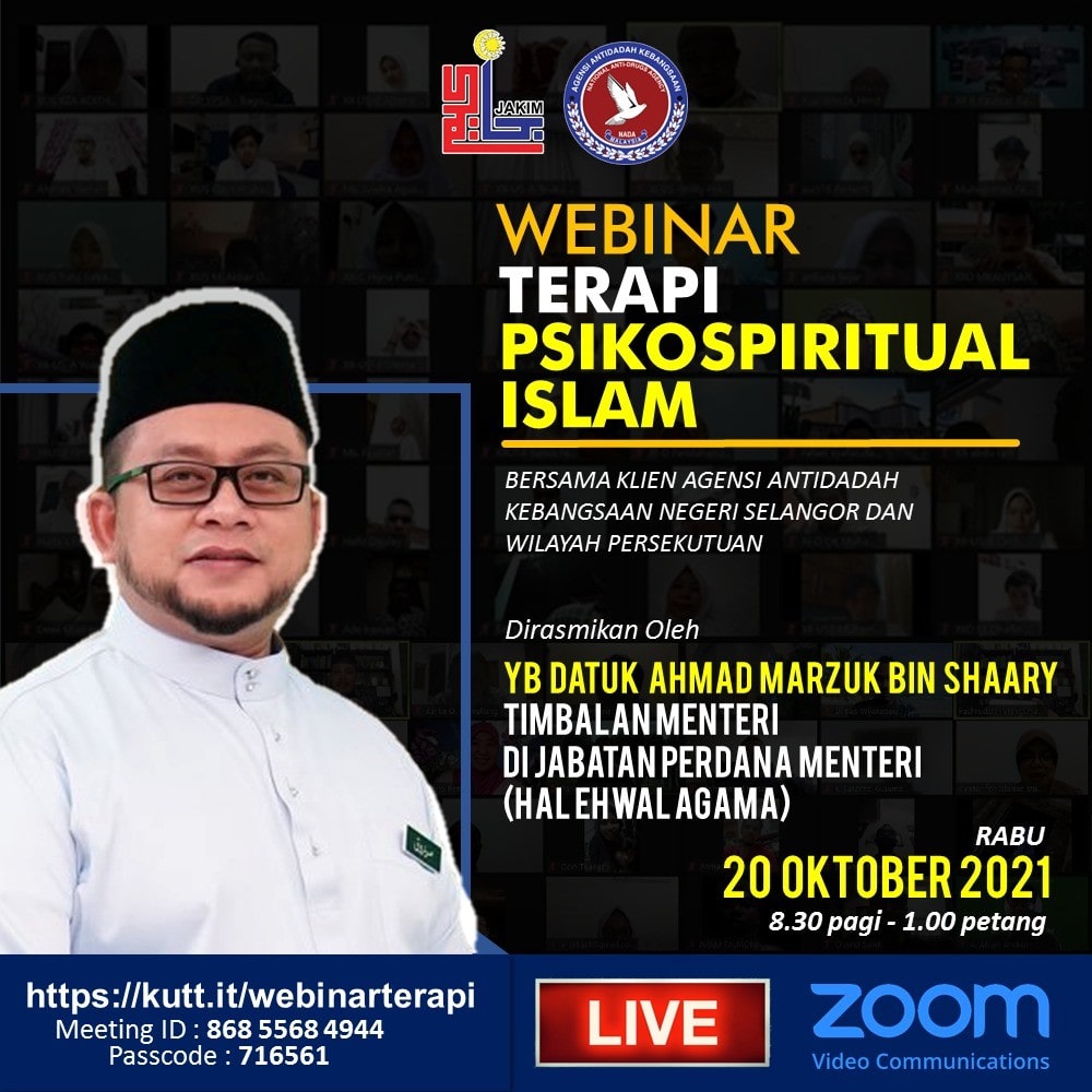 Webinar Terapi Psikospiritual Islam Bersama Klien AADK 1