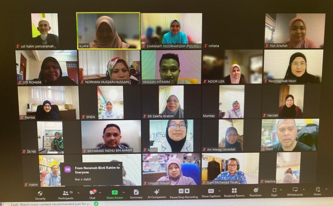 Webinar Kemahiran Asas Psikospiritual Islam kepada Sukarelawan Sosial Islam Siri 2 02